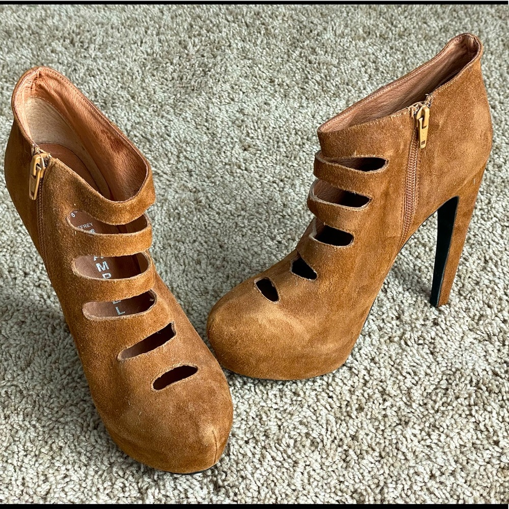Jeffrey Campbell 8.5 Brown Suede Heels